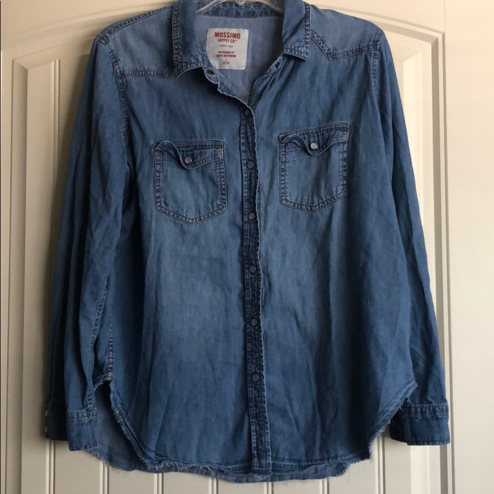 Mission Supply Co Large Boyfriend Fit Button Down